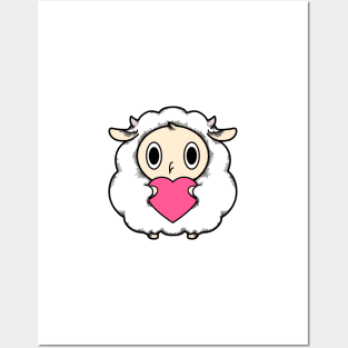 LOVE SHEEP GIRL Posters and Art